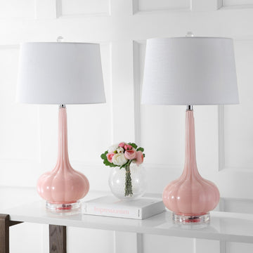 Bette 28.5" Glass Teardrop LED Table Lamp - JONATHAN Y